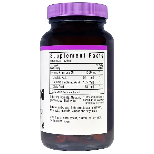 Масло вечерней примулы Bluebonnet Nutrition (Evening Primrose oil) 1300 мг 60 шт