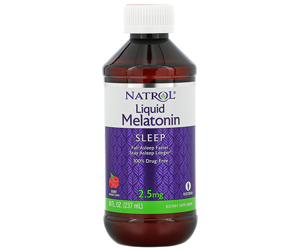 Мелатонін рідкий Natrol (Melatonin Liquid) зі смаком ягід 2.5 мг 237 мл