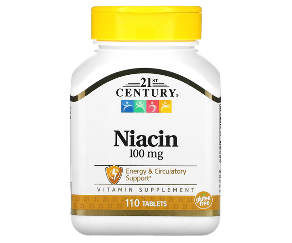 Витамин В3 21st Century (Niacin) 100 мг 110 таблеток