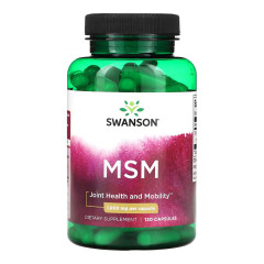 МСМ метилсульфонілметан Swanson  (Ultra MSM) 1000 мг 120 капсул