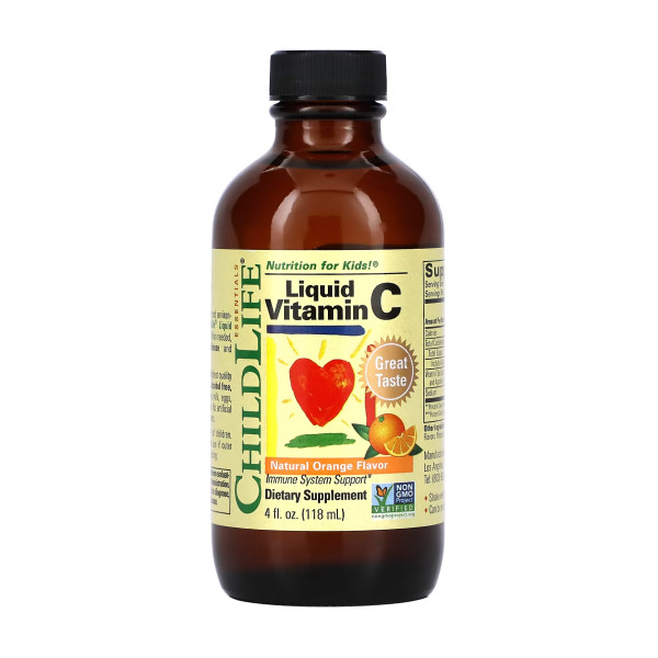 Вітамін С рідкий ChildLife  (Liquid Vitamin C) 118 мл зі смаком апельсину