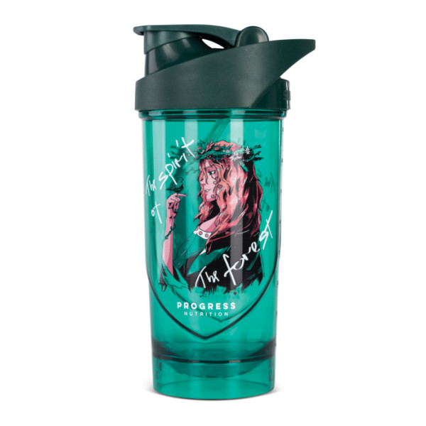 Шейкер The Spirit Of The Forest Progress Nutrition 700мл Зеленый