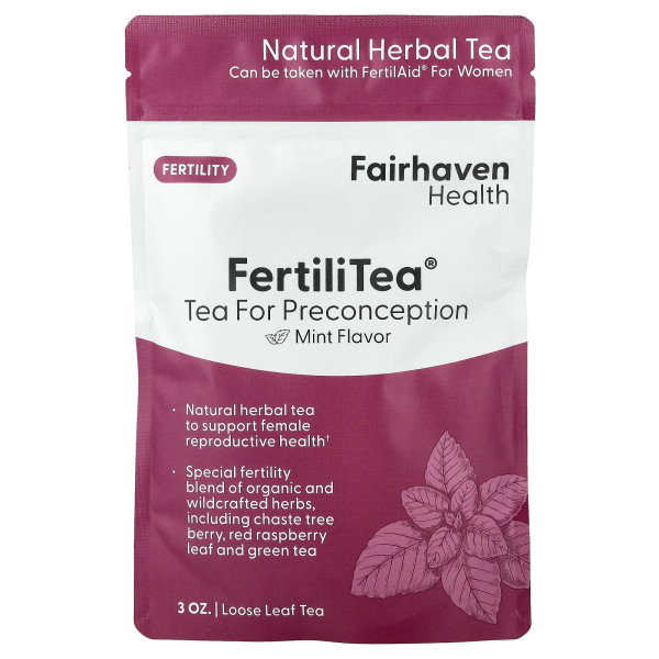 Чай для зачаття Fairhaven Health  (Fertili Tea) 85 г зі смаком м'яти