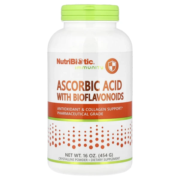 Витамин C с биофлавоноидами NutriBiotic (Ascorbic Acid with Bioflavonoids) 2000 мг/500 мг 