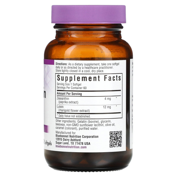 Зеаксантин плюс лютеин Bluebonnet Nutrition (Zeaxanthin plus Lutein) 