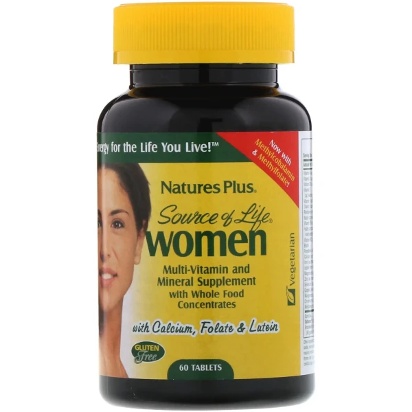 Мультивитамины и минералы для женщин Natures Plus (Multi-Vitamin and Mineral) 60 таблеток