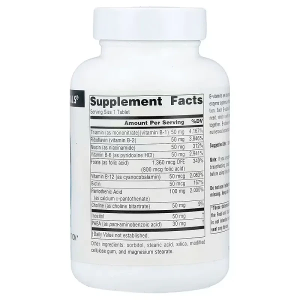 Комплекс B-50 Source Naturals (B-50 Complex) 100 таблеток