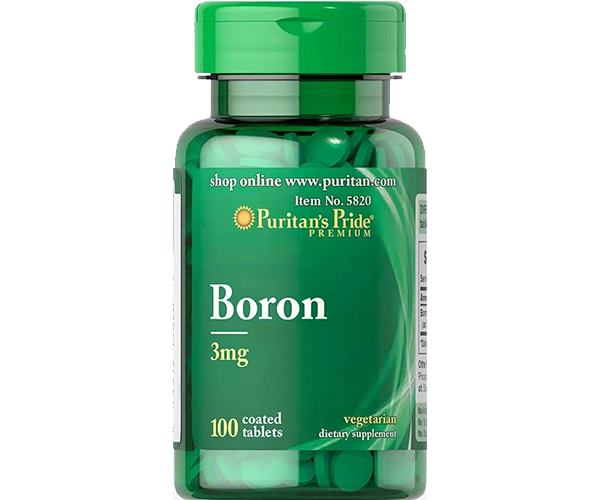 Бор Puritan's Pride (Boron) 3 мг 100 таблеток