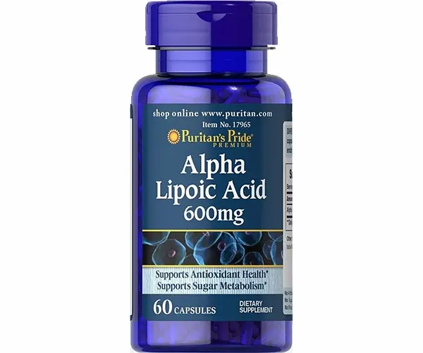 Альфа-ліпоєва кислота Puritan's Pride (Alpha Lipoic Acid) 600 мг 60 капсул