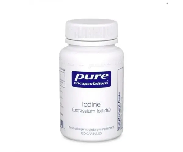 Йод (Йодид калия) Pure Encapsulations (Iodine potassium iodide) 225 мкг 120 капсул