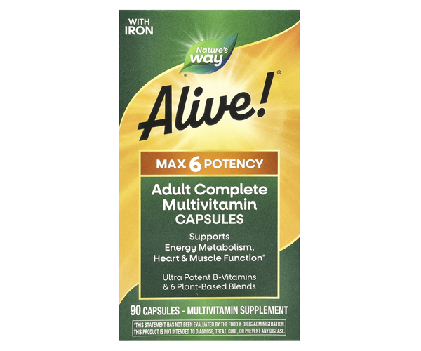Мультивітаміни Nature's Way (Alive Max6 Daily Multi-Vitamin) 90 капсул