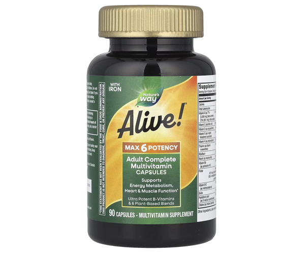 Мультивітаміни Nature's Way (Alive Max6 Daily Multi-Vitamin) 90 капсул