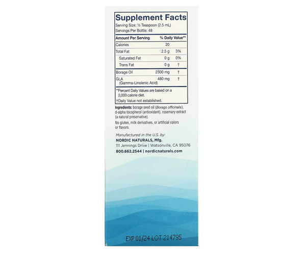 Олія огірочника Nordic Naturals  (Nordic GLA) 119 мл
