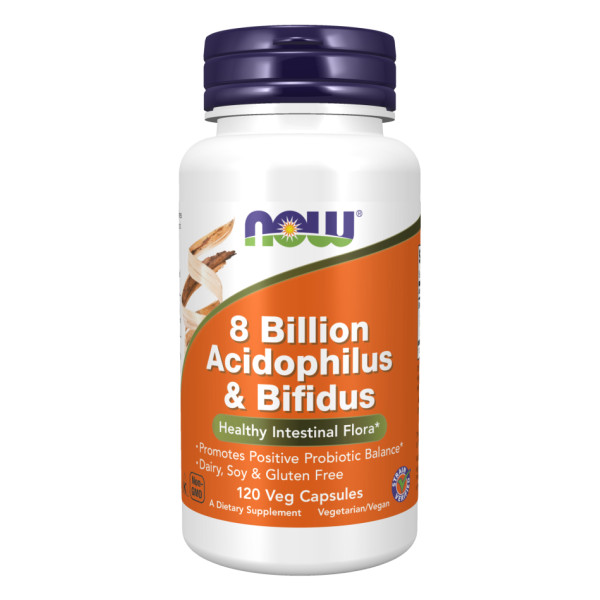 Пробіотики 8 Billion Acidophilus & Bifidus Now Foods