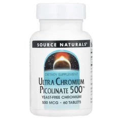 Ультра хром піколінат Source Naturals (Ultra Chromium picolinate 500) 500 мкг 60 таблеток