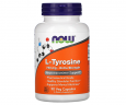 Л-Тирозин екстра сили NOW Foods (L-Tyrosine) 750 мг 90 капсул