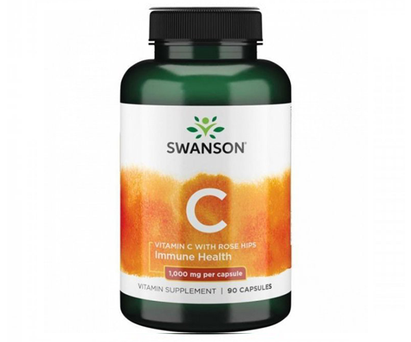 Вітамін С із шипшиною Swanson  (Vitamin C) 1000 мг 