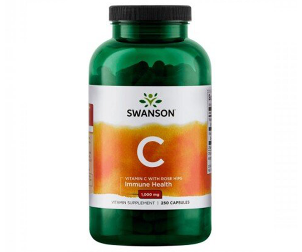Вітамін С із шипшиною Swanson  (Vitamin C) 1000 мг 
