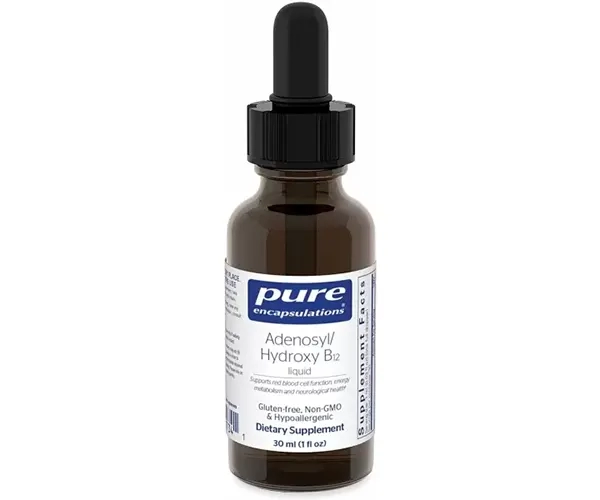 Вітамін В12 аденозилкобаламін і гідроксикобаламін Pure Encapsulations (Adenosyl/Hydroxy B12) 1000 мкг 30 мл
