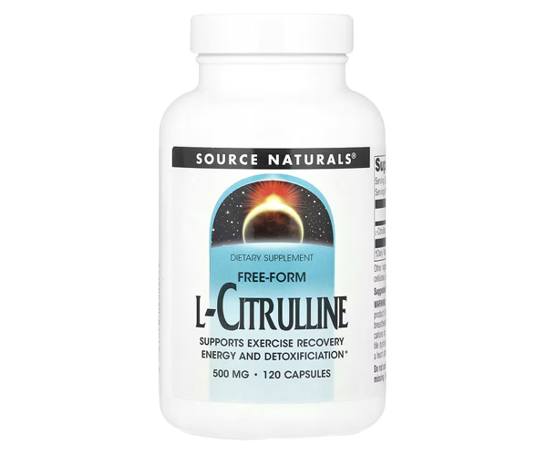 Л-Цитруллин Source Naturals (L-Citrulline) 500 мг 120 капсул