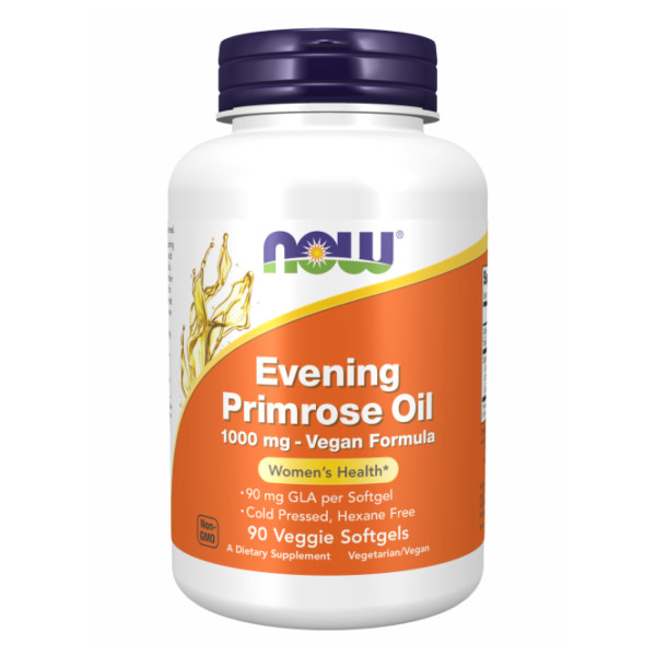 Олія вечірньої примули NOW Foods  (Evening Primrose oil) 1000 мг 90 капсул