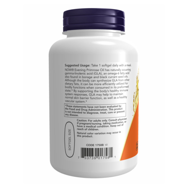 Олія вечірньої примули NOW Foods  (Evening Primrose oil) 1000 мг 90 капсул