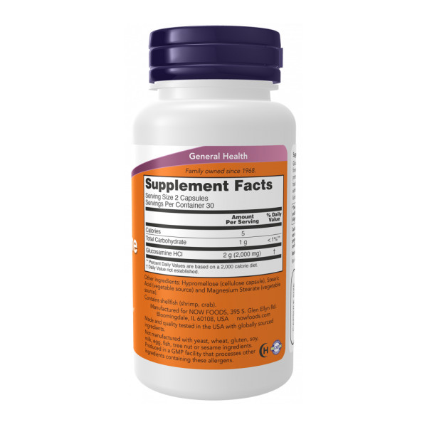 Глюкозамин Now Foods (Glucosamine) 1000 мг 180 капсул