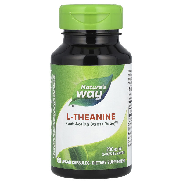 L-теанин Nature's Way (L-Theanine) 100 мг 60 капсул