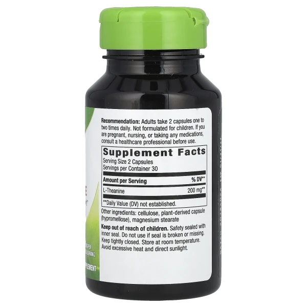 L-теанин Nature's Way (L-Theanine) 100 мг 60 капсул
