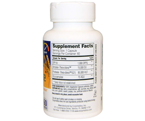 Ферменты для переваривания глютена Enzymedica (GlutenEase) 