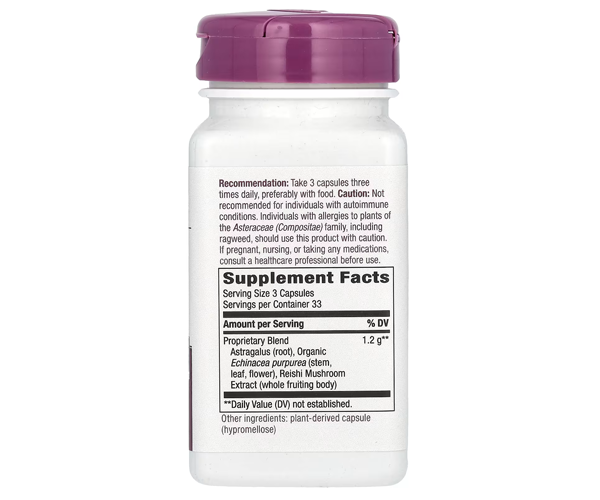 Эхинацея Астрагал и Рейши Nature's Way (Echinacea Astragalus Reishi) 100 капсул