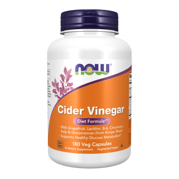 Сидровый уксус  Now Foods (Cider Vinegar) 180 капсул