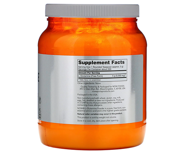 Глютамин в порошке NOW Foods (L-Glutamine Powder) 