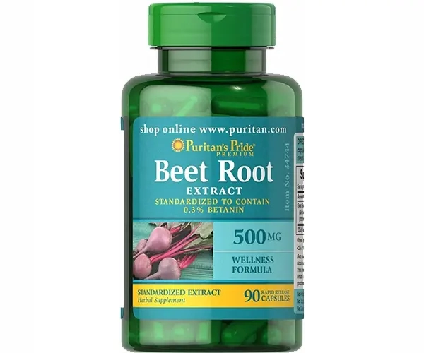 Буряк Puritan's Pride (Beet Root Extract) 500 мг 90 капсул