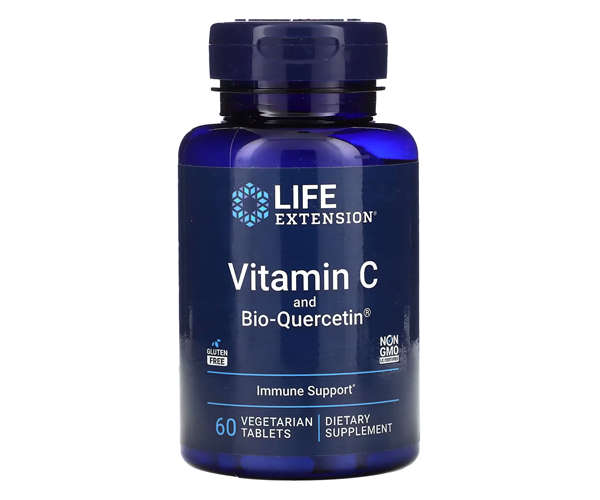 Вітамін С Life Extension (Vitamin C and Bio-Quercetin Phytosome) 1000 мг / 15 мг 