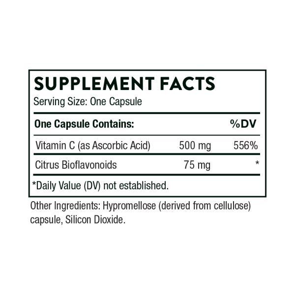 Витамин C с флавоноидами Thorne Research (Vitamin C) 500 мг 90 капсул