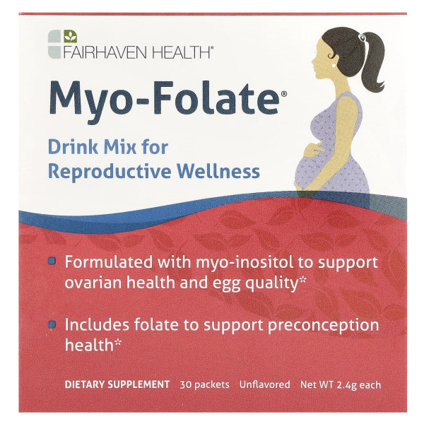 Міо-фолат для фертильності Fairhaven Health  (Myo-Folate) 30 пакетів