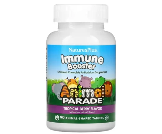 Укрепление иммунитета Natures Plus Kids Immune Source of Life Animal Parade тропические ягоды 90 жевательных таблеток в виде животных &mdash; 