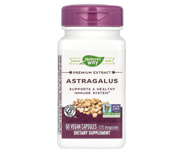 Астрагал стандартизированный Nature's Way (Astragalus Standardized) 500 мг 60 капсул