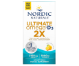Риб'ячий жир з вітаміном D Nordic Naturals  (Ultimate Omega 2X) 2150 мг/1000 МО 60 капсул зі смаком лимона