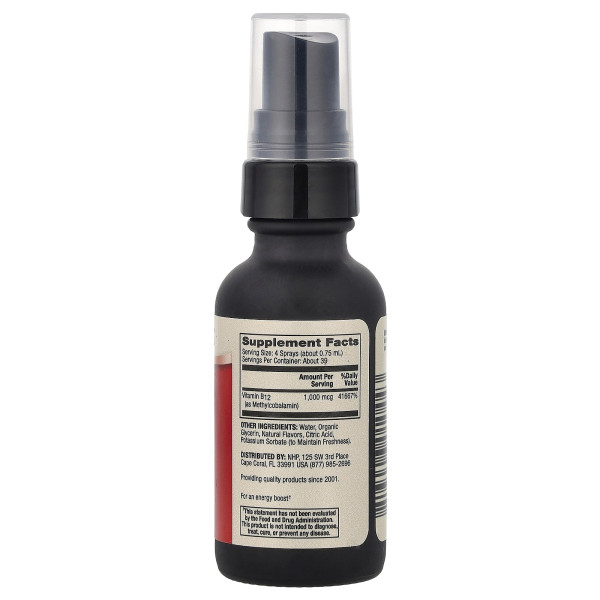 Вітамін B12 Dr. Mercola (B12 Energy Boost) 25 мл зі смаком ожини