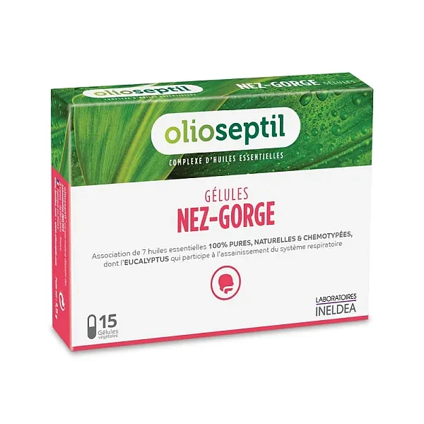 Ніс-горло Olioseptil  (Nez-Gorge) 15 капсул