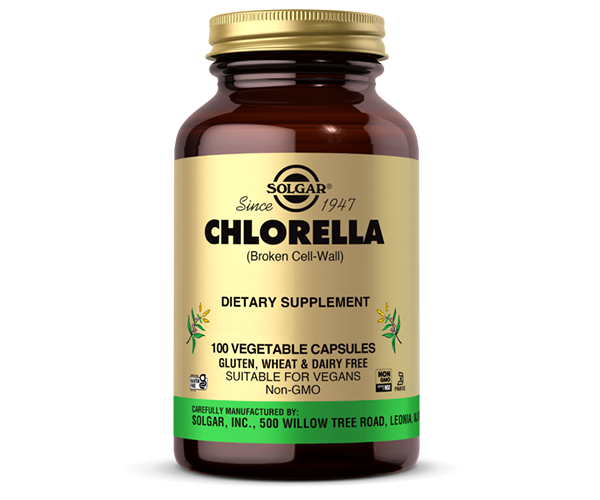 Хлорелла Solgar (Chlorella) 520 мг 100 капсул