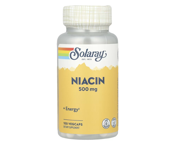 Ниацин Витамин B3 Solaray (Niacin Vitamin B3) 500 мг 100 капсул