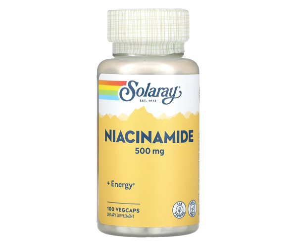 Нікотинамід Solaray (Niacinamide) 500 мг 100 капсул