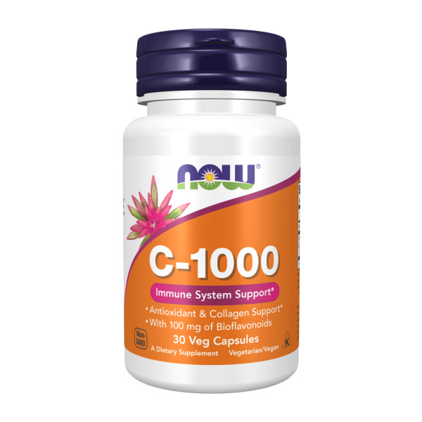 Вітамін С Now Foods (Vitamin C-1000) 30 капсул