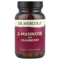 Д-Манноза и экстракт клюквы Dr. Mercola (D-Mannose and Cranberry Extract) 60 капсул