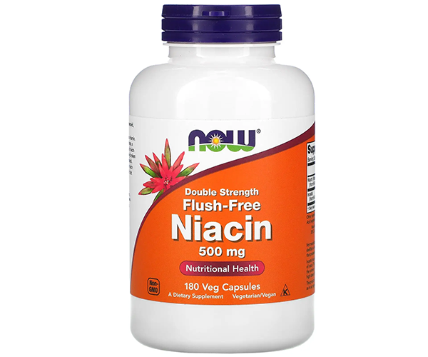Вітамін B3 ніацин з інозитолом NOW Foods (Niacin) 500 мг/135 мг 