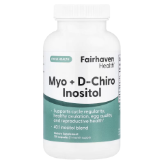 Мио-инозитол + D-хиро инозитол Fairhaven Health (Myo + D-Chiro Inositol) 120 капсул