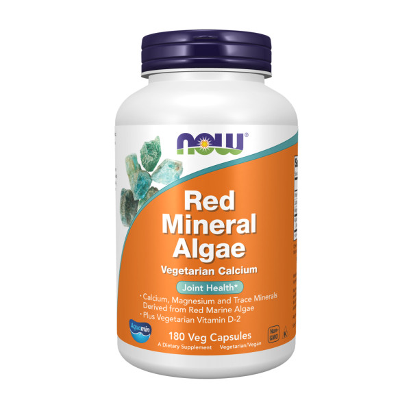 Комплекс мінералів із червоних водоростей NOW Foods  (Red Marine Algae) 180 капсул